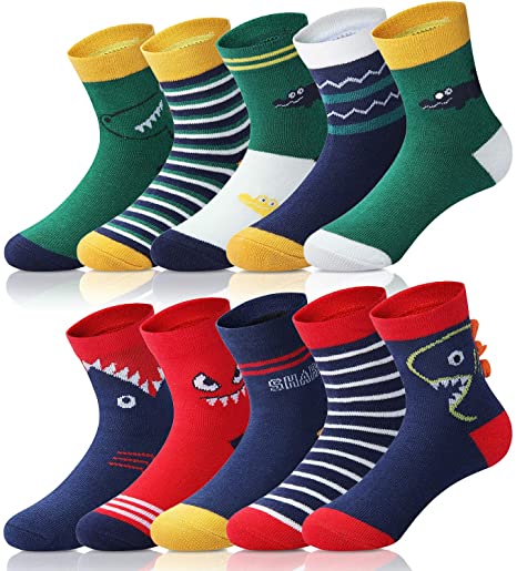 5 Paar Kindersocken Knöchelhoch mit lustigen Tiermotiven