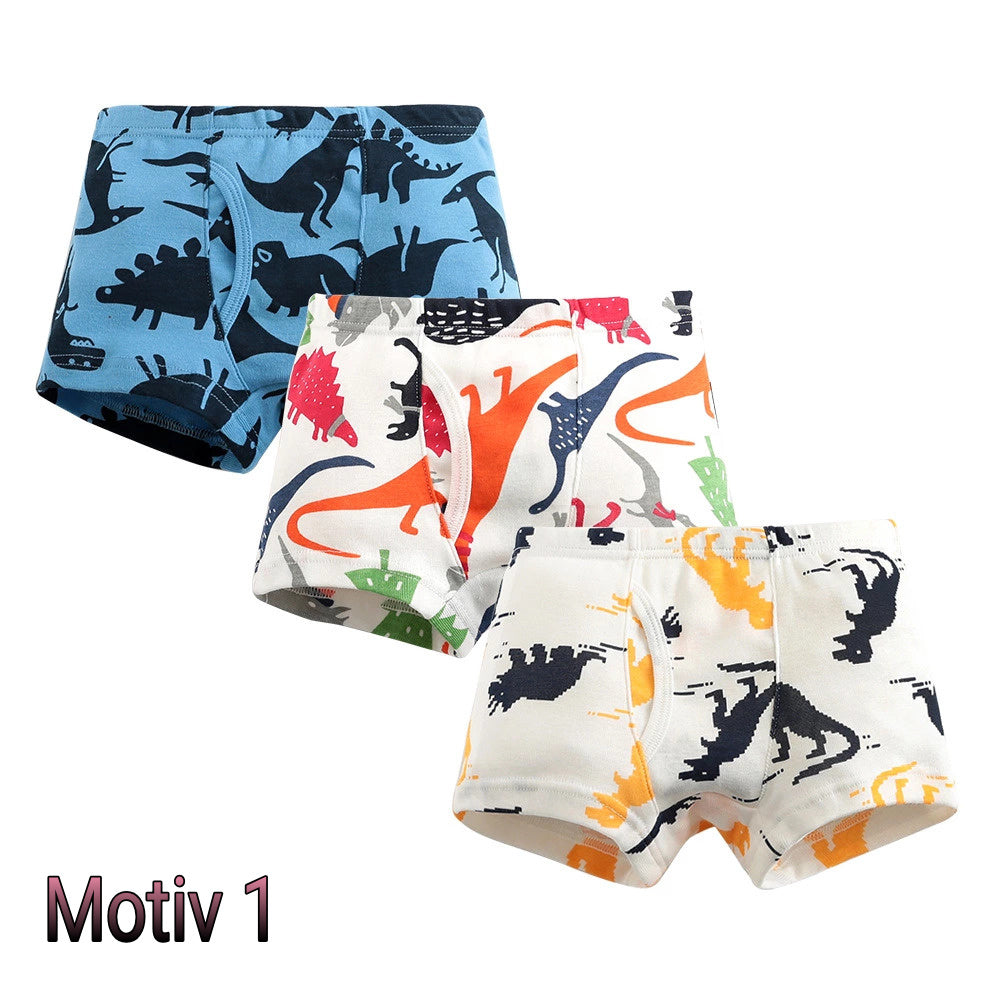 3er oder 9er Pack Kinder Boxershorts Unterwäsche mit Motiven