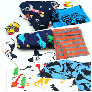 9er Pack Kinder Boxershorts Unterwäsche mit Motiven