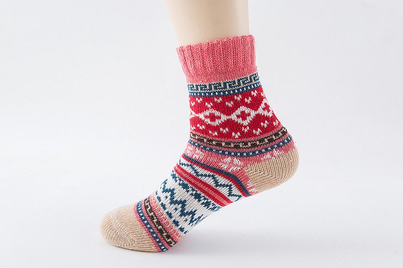 5 Paar Wollsocken Damen Winter Socken atmungsaktiv warm weich