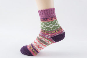 5 Paar Wollsocken Damen Winter Socken atmungsaktiv warm weich