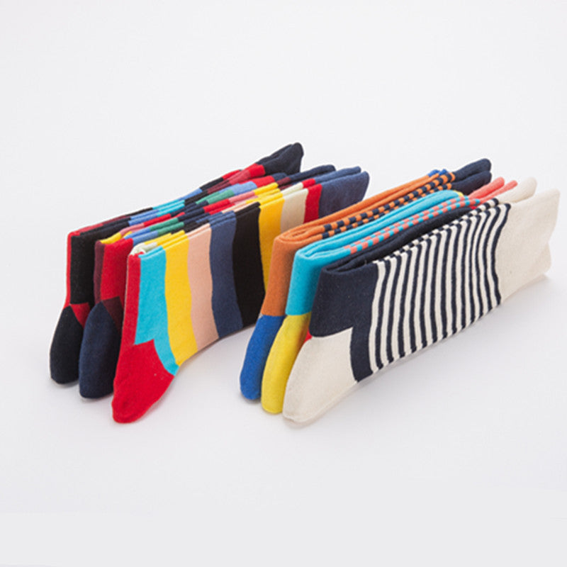 6 Paar Bunte Herren Socken Lustige Witzige Business Baumwolle