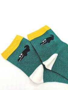 5 Paar Kindersocken mit Krokodil-Motiven Knöchelhoch