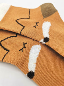 5 Paar Kindersocken mit Fuchs-Motiven Knöchelhoch