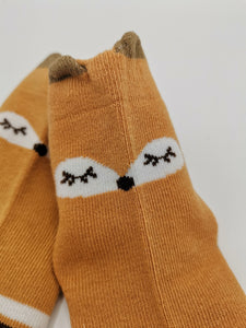 5 Paar Kindersocken mit Fuchs-Motiven Knöchelhoch