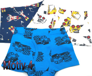 3er oder 9er Pack Kinder Boxershorts Unterwäsche mit Motiven