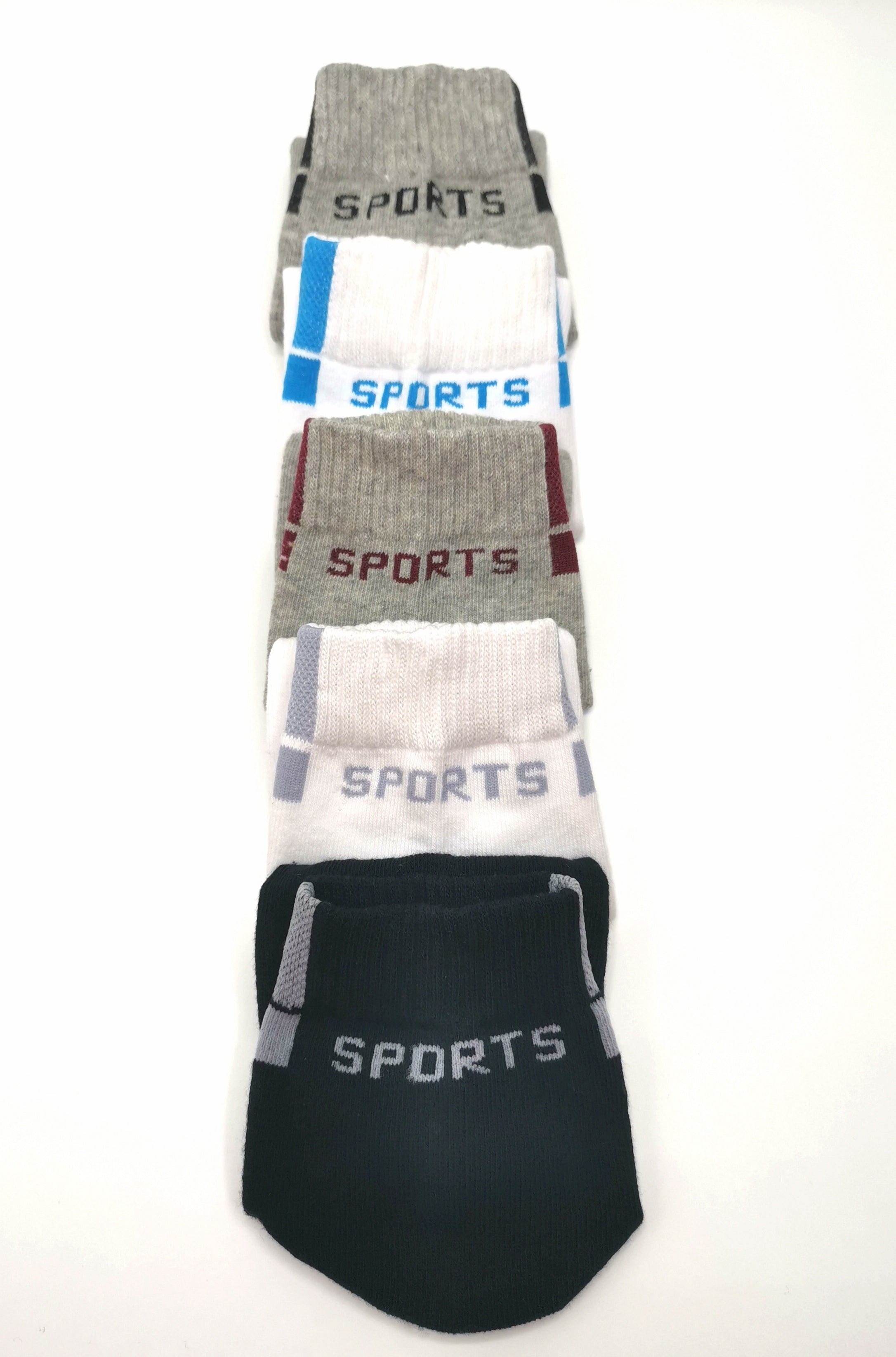 5 Paar Sneaker Sportsocken Atmungsaktiv Baumwolle Knöchelhoch