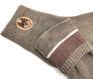 5 Paar Damen Socken mit Fuchs Stickerei warm und gemütlich