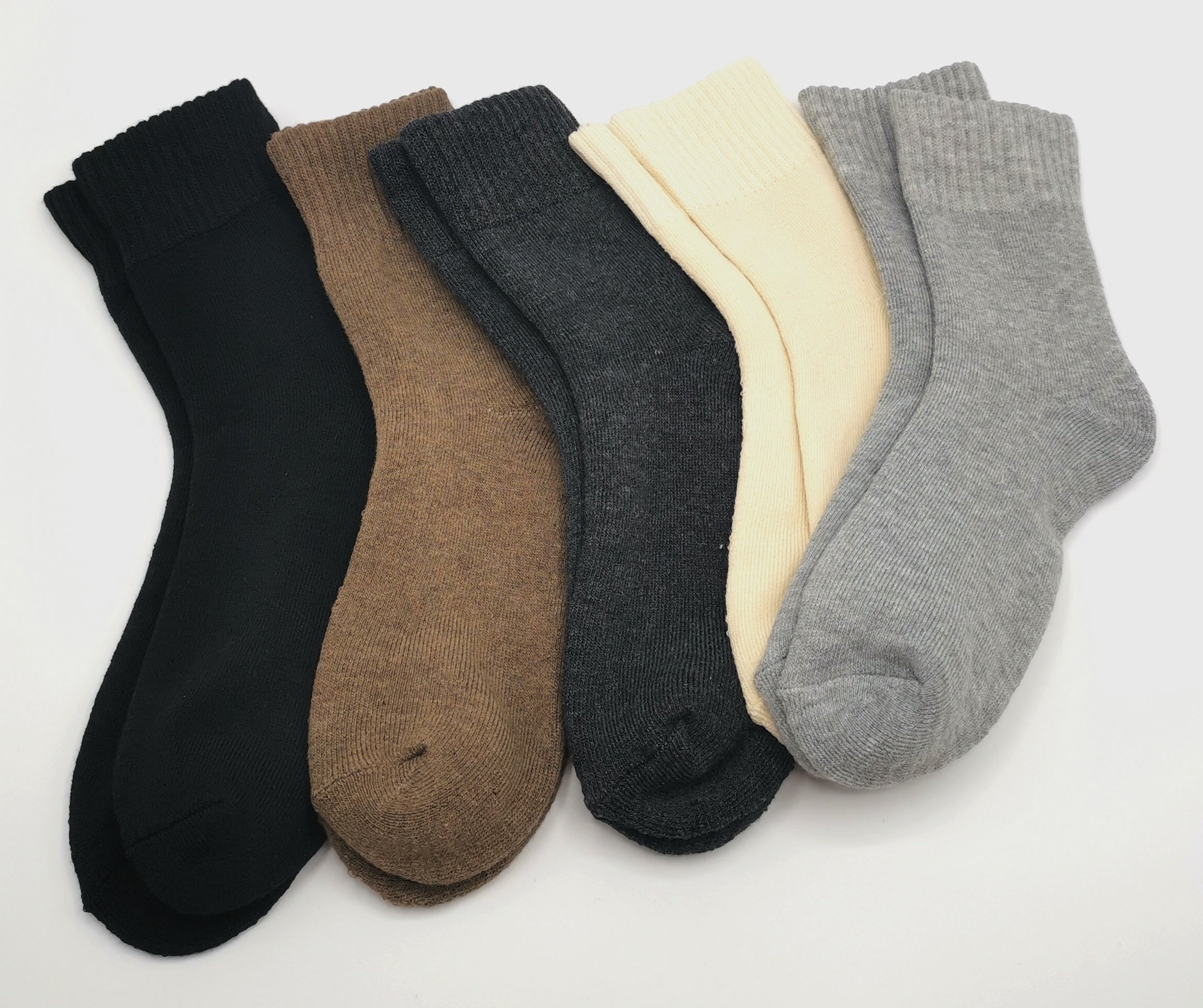 5 Paar bunte Damen  Winter Thermosocken warm, weich und kuschelig