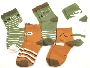 5 Paar Kindersocken Knöchelhoch mit lustigen Tiermotiven