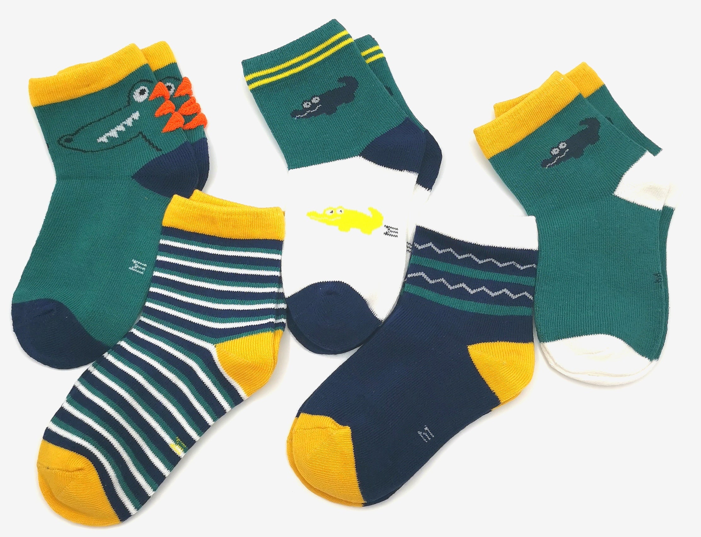 5 Paar Kindersocken Knöchelhoch mit lustigen Tiermotiven