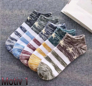 10 Paar Bunte Damen Herren kurze Sneaker Socken Freizeit Socken