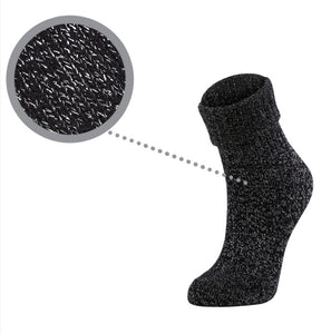 4-6 Paar Damen Socken OEKO-TEX® geprüfte Baumwollsocken mit Glitzer