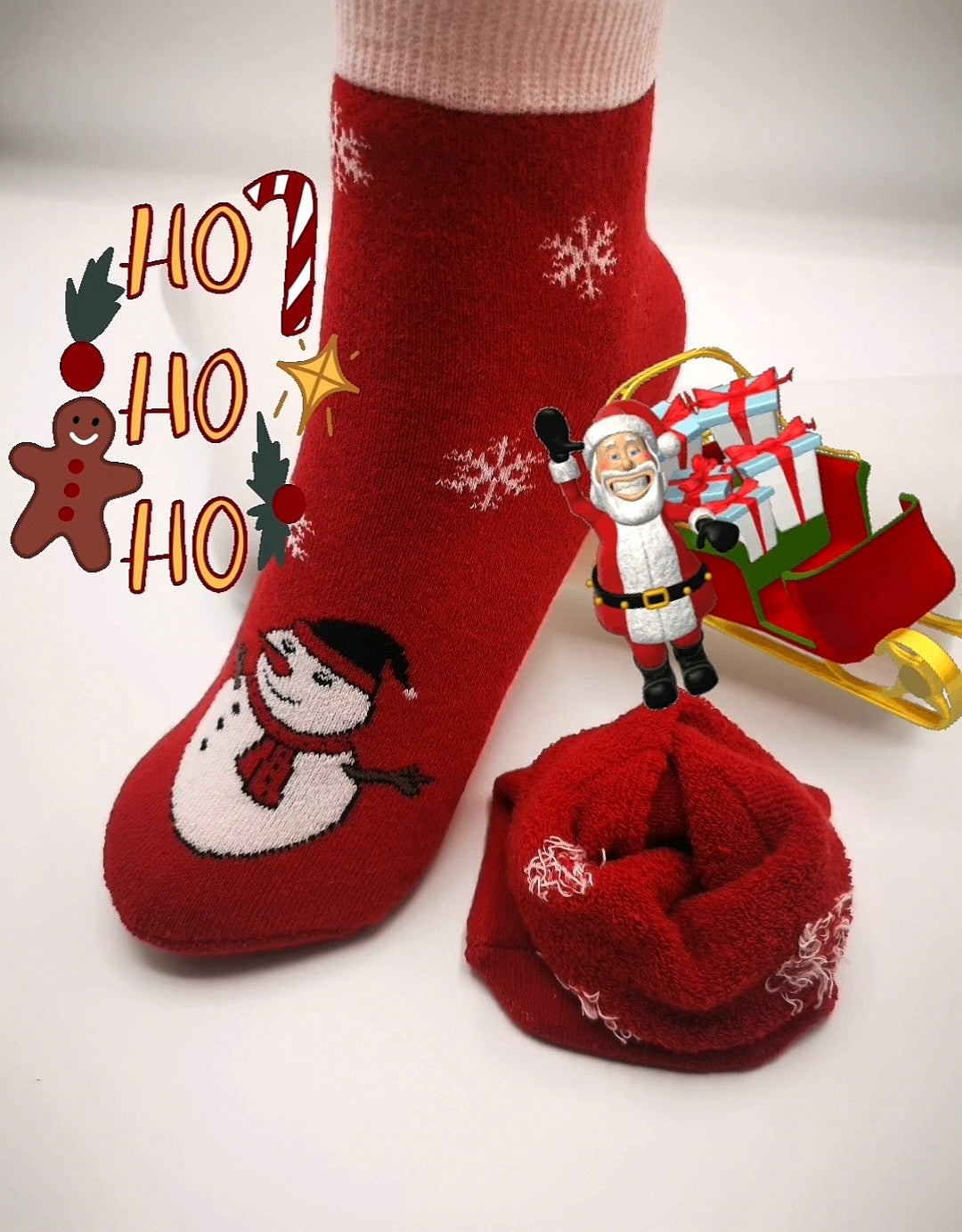 3/6 Paare Weihnachtssocken Damen, Kinder Kuschelsocken Weihnachten Socken Lustige Winter Warme Bettsocken Adventkalender Socken Christmas