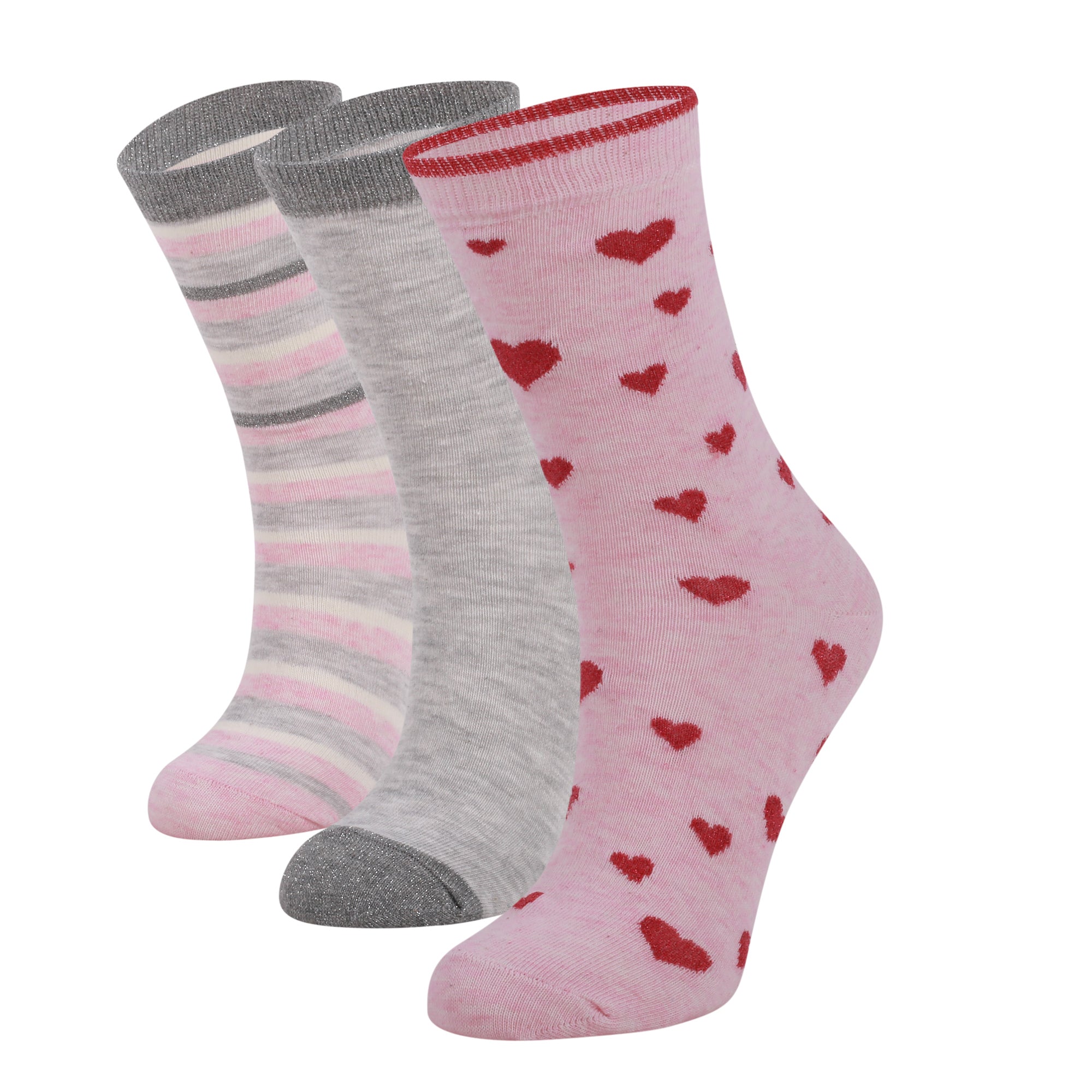 3-6 Paar modische Damen Socken OEKO-TEX® geprüfte bunte Glitzer Socken