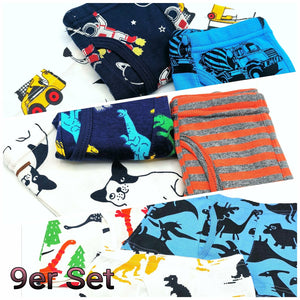 3er oder 9er Pack Kinder Boxershorts Unterwäsche mit Motiven